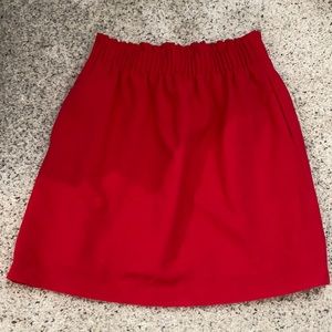 J.Crew Mercantile red skirt with pockets